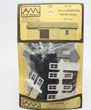 AM Models 106 HO Scale Williamsburg Work Shed Building Kit Model