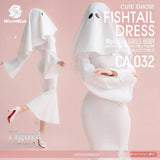 CA032 1/6 Soft Cute Ghost Tail Dress Clothes Model Fit 12" Female Action Figures Model