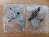 1/144 Aircraft Model Set Zero Fighter Spitfire, Painted, Assembled Not in Box Model