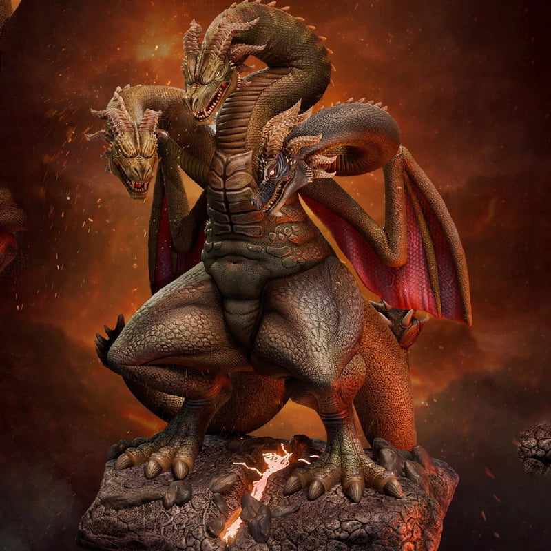 1/24 Scale 3 Head Dragon Hydra NSFW FUTA  Fantasy Monster Resin Model Kit Unpain Model