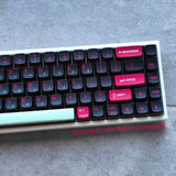 Domikey Neon Miami Keycap Set PBT Translucent For Cherry MX Mechanical Keyboards Model