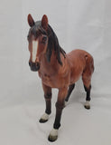 Horse Model Figure Brown 18"x 23" Resin Decor Display Country Southwest Model