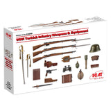 ICM 35699 Plastic model kit Scale 1:35 WWI Turkich Infantry Weapons & Equipment Model