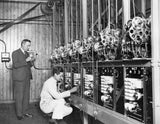 The inside workings totalisator board Wembley Greyhound track- 1930 Old Photo Model