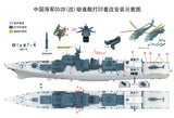 1/350 Chinese Navy Type 052DL Destroyer - Printed kit with unpainted model Model