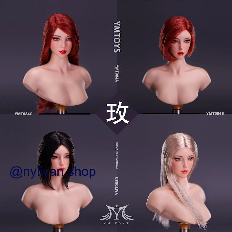 YMTOYS YMT084 1/6 Asian Female Head Sculpt Beauty Girl For 12"PH TBL Figure Model