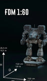 Mech Warrior Timberwolf Battle Mech 1/60 Scale Model Kit Custom 3d Model Model