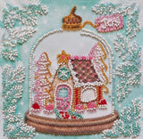 Christmas Cheerful house Bead Embroidery Kit ?C DIY Beaded Home Decor Wall Art Model