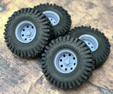 1/24 Scale: 15-Inch ??Baja?? Wheels W/ Huge 35-inch Mud Tires.  Resin Model