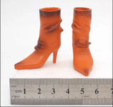 1/6 Scale Solider Female Orange High Heels Hollow Plastic Model for 12" Figures Model