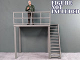 1/18 Scale Garage Loft Diorama Accessory For Cars & Trucks Model