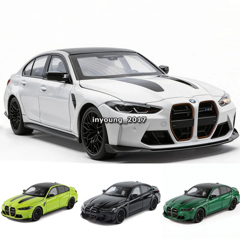 1:18 2024 M3 CS LCI Sedan Model Car Diecast Toy Cars Toys for Boys Kids Gifts Model