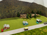 N Scale Three House Kit Model