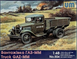 Unimodel 504 - 1/48 Gaz-MM Soviet Truck Plastic Model Kit Detalis 99 UM 504 Model