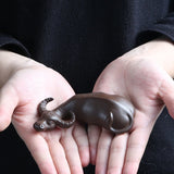 Mini Tea Pet Yixing Zisha Water Buffalo Creative Ornament Home Tray Decoration Model