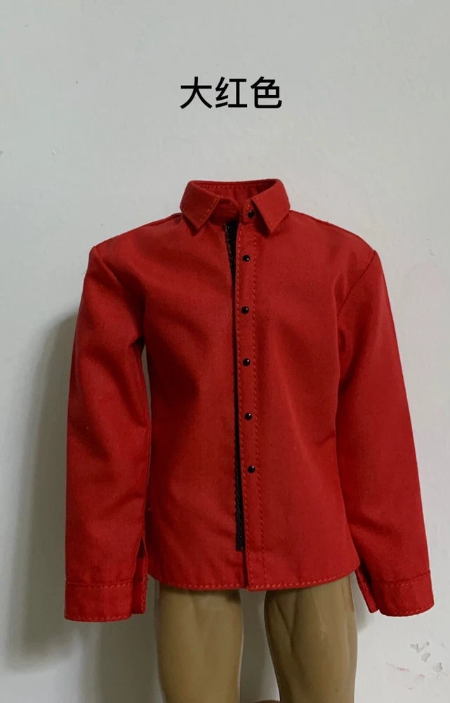 Toy center 1/6 Red Shirt Long Sleeves Suit Clothes fit 12'' Phicen Figure Model Model