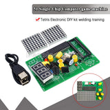 DIY Game Board Kit 51 SCM Chip Retro Electronic Soldering Practice Console Model