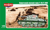 Soviet Light Tank T-70/t-70m, model kit scale 1/48 Mikro Mir 48-007 Model