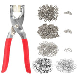 200Set Metal Snap Button Kit 9.5mm Hollow & Solid Prong Snap Button Tool White Model