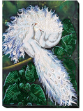 Peacock Birds White happiness Bead Embroidery Kit DIY Beaded Home Decor Wall Art Model