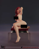 Mary Jane NSFW (1) Unpainted 1/6 resin model kit and base abe Model