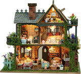 Miniature House Kit for Adults, DIY Dollhouse Building Set, Botanical House Model