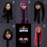 Z6TOYS 1/6 ZC008 Huanhuan Beauty Head Carving Model Fit 12'' Figure Model
