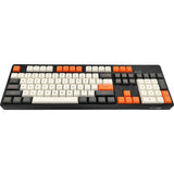 129 Key DSA Profile Carbon Orange Double Shot PBT Keycaps 1.5mm thickness Keycap Model