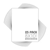 Mat Board Center 8x10" Uncut Picture Backing Boards 4Ply White 25 Pack Model