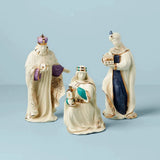 Lenox China FIRST BLESSING NATIVITY - Three Kings Christmas 3 Pc. Figurine - N/O Model