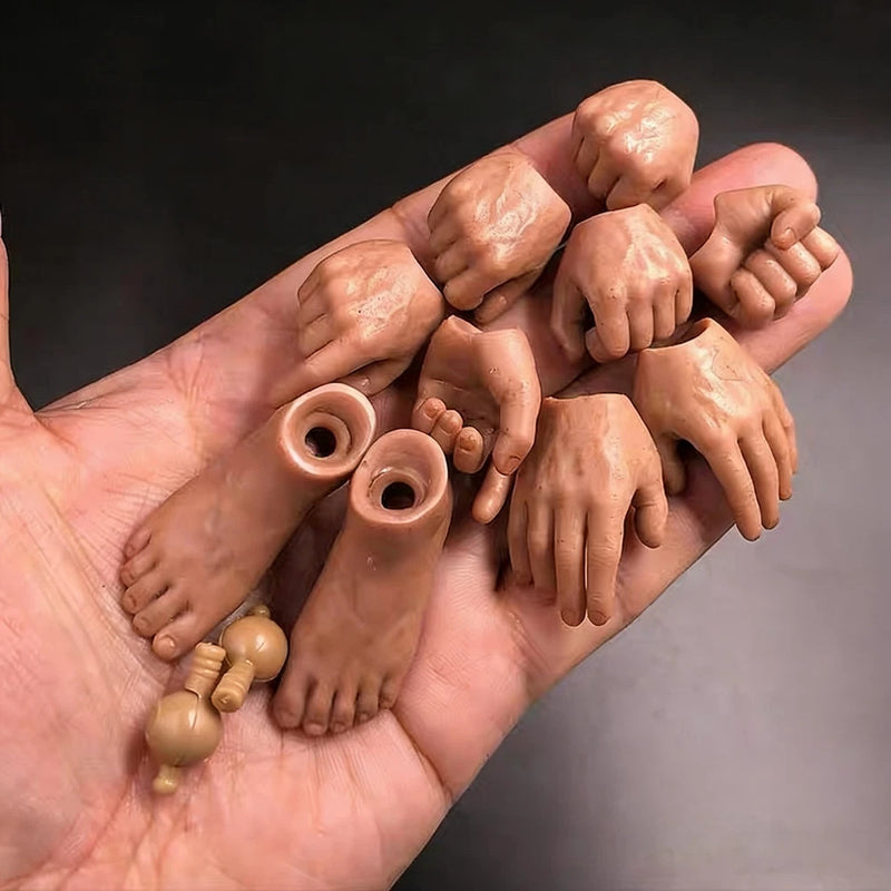 1/6 Scale Solider Hands and Foot Model for 12" Figure Prop Scene Model