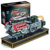 V12 Engine Model Kit That Runs, Build Your Own Mechanical Building Set Model