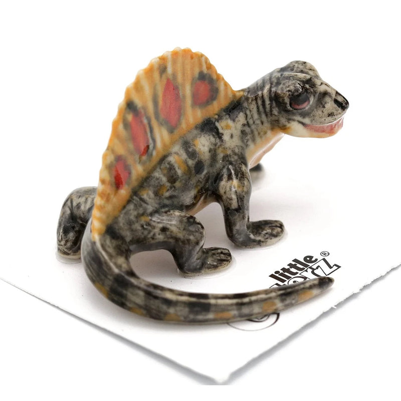 Little Critterz Dinosaurs - Dimetrodon "Sail" - Miniature Porcelain Figurine Model