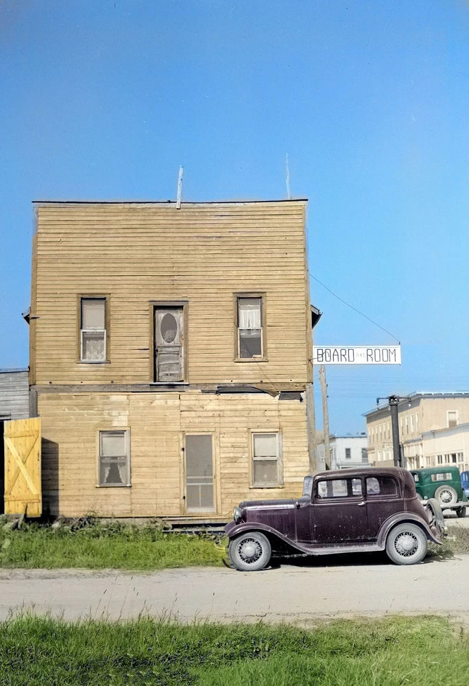 1937 Boarding House, Littlefork, MN Old Photo 13 x 19 Reprint Colorized Model