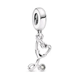 Pandora Stethoscope Heart Dangle Charm 799072c01Sterling silver Charms