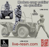 Live Resin 1/35 Modern Soldier on Quadbike Model