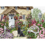 Luca-S counted Cross Stitch kit "The Cottage Garden",45x32cm, DIY Model