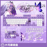 Honkai: Star Rail Castorice PBT Thermal Sublimation Keycaps Mechanical Keyboards Model