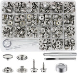 350 Pieces Canvas Snap Kit,  Stainless Steel Screws Snaps Marine Grade Canvas Up Model