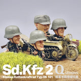 Chibi-style German Sd.Kfz. 2 Kettenkraftrad Resin Model Kit Model