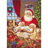 Letistitch counted cross stitch kit "The List of naughty and nice", 33x24cm, DIY Model