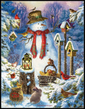 Counted Cross Stitch Kits Needlework Crafts DIY Chart - Snowman in the Wild Model