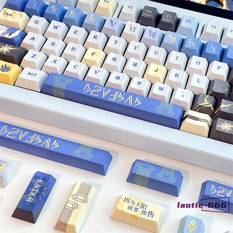 Honkai Star Rail Phainon 143 Keycaps Cherry PBT Dye-sub for Cherry MX Keyboard Model