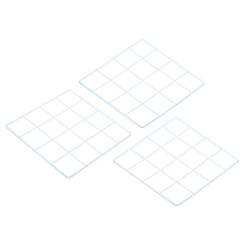 8"x8" Wire Grid Panel, 3 Pack Wall Grid Decorative Board Photo Display White Model