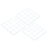 8"x8" Wire Grid Panel, 3 Pack Wall Grid Decorative Board Photo Display White Model