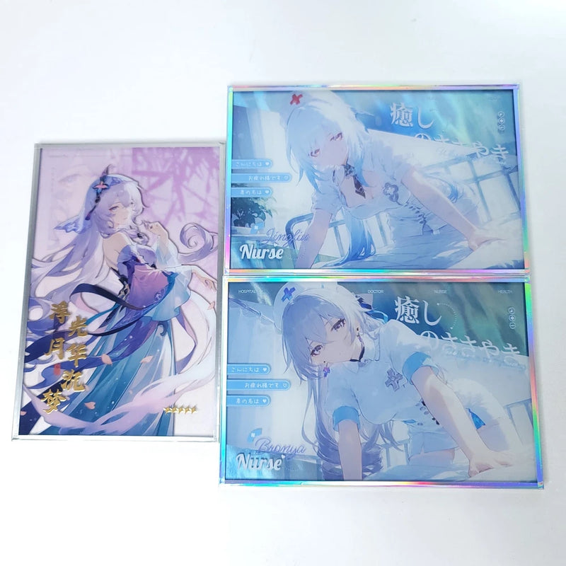 Bronya Jingliu Nurse Black Swan Anime Waifu Art Oversized Board A6 Lot of 3 Model
