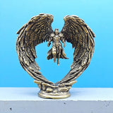 Brass Dark Angel Collectible Figure Handmade Metal Model Statue Desktop Display Model