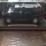 Maisto 1:18 2003 Hummer H2 SUV Black/Silver Diecast Model Car - Special Ed Model