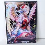 Robin Rainbow Angel Waifu Card Anime Girl Wall Art Oversized Board A4 Model