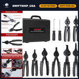 10-Piece Heavy Duty Snap Ring Pliers Set, Circlip Tool Kit for Mechanics Model